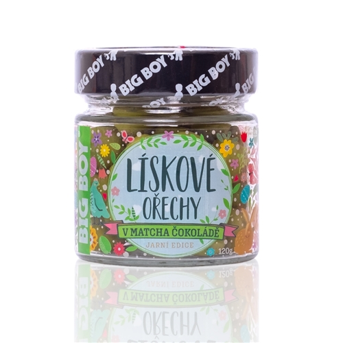 BIG BOY® Lískové ořechy v Matcha čokoládě 120g