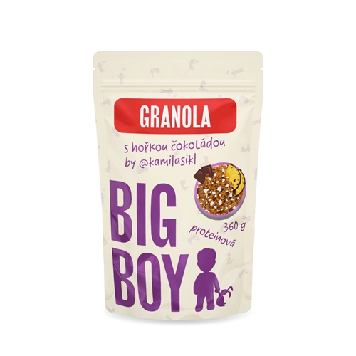 BIG BOY® Proteinová granola s hořkou čokoládou by @kamilasikl 360g