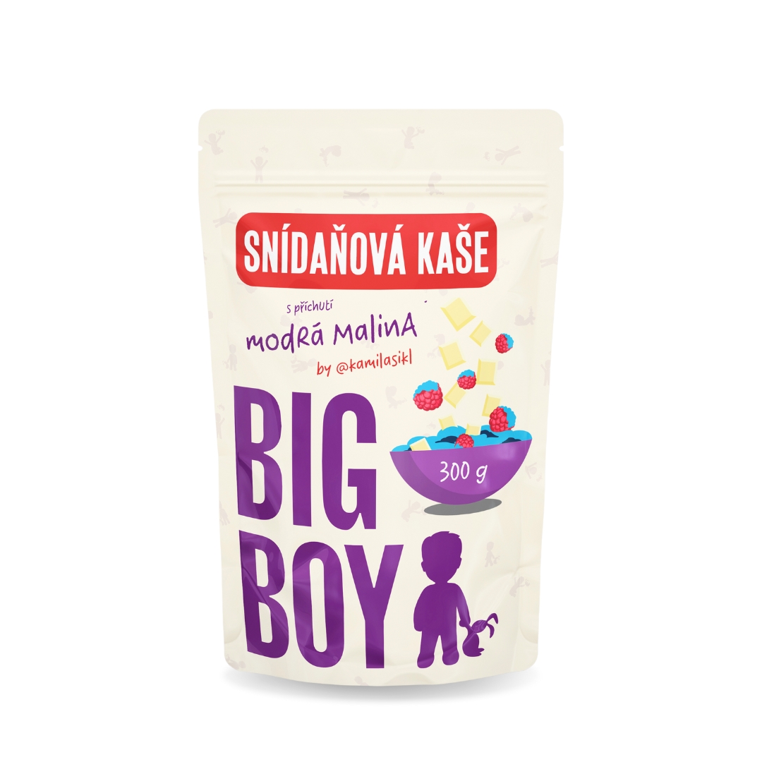 BIG BOY®  Kaše s příchutí modrá malina by @kamilasikl 300g
