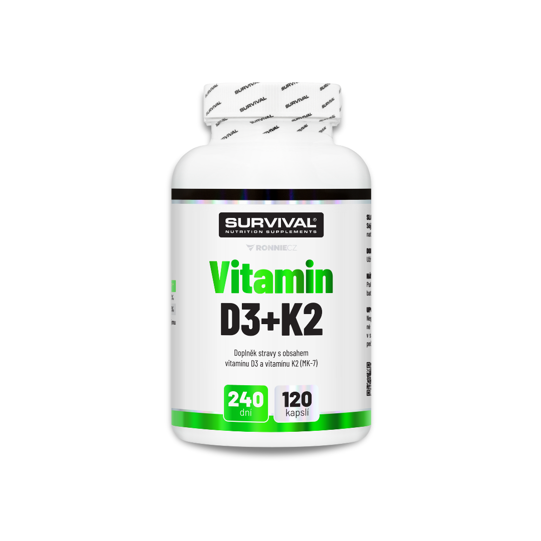 Survival: Vitamin D3+K2, 120 cps