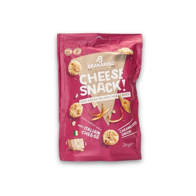 Oven baked cheese - Cheese snack caramelized onion 24 g Oven baked cheese - Cheese snack caramelized onion 24 g