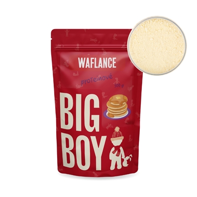 BIG BOY® Proteinové Waflance - sypká směs na přípravu vaflí a lívanců 300g EKO BIG BOY® Proteinové Waflance - sypká směs na přípravu vaflí a lívanců 300g EKO
