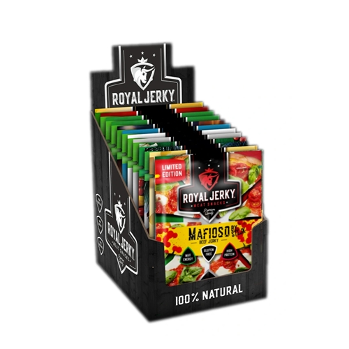 Royal Jerky: MEGA degustační set 13 + 2 Royal Jerky: MEGA degustační set 13 + 2