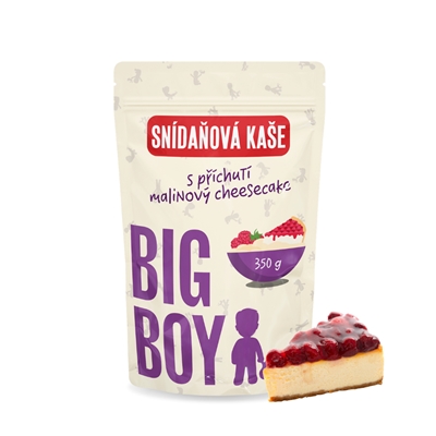 BIG BOY® Kaše malinový cheesecake 350g BIG BOY® Kaše malinový cheesecake 350g