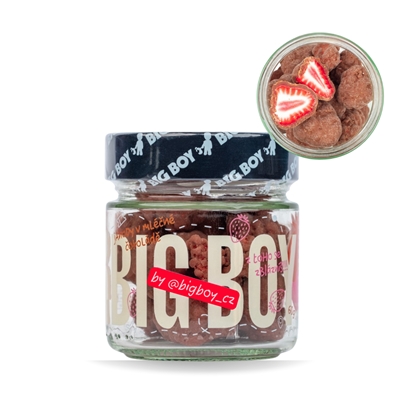 BIG BOY® Jahody v mléčné čokoládě 60g BIG BOY® Jahody v mléčné čokoládě 60g