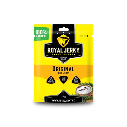 Royal Jerky: Original 22 g (hovězí sušené maso) Royal Jerky: Original 22 g (hovězí sušené maso)