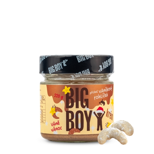 BIG BOY® Vanilkový rohlíček - Oříškový krém s příchutí vanilkového rohlíčku 220g