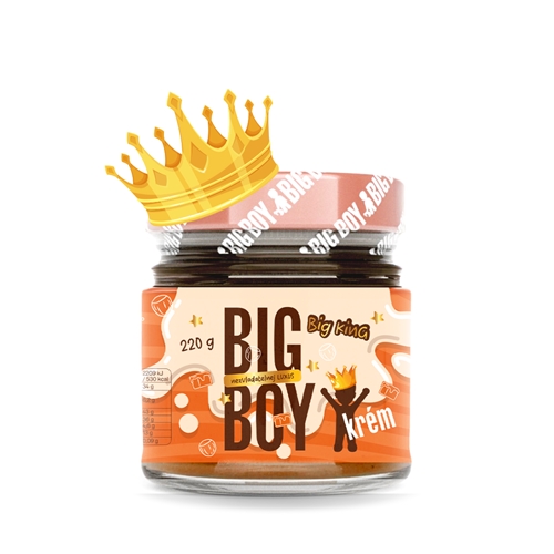 BIG BOY® Big King - Krém s lískovými ořechy s mlékem a karamelem 220g