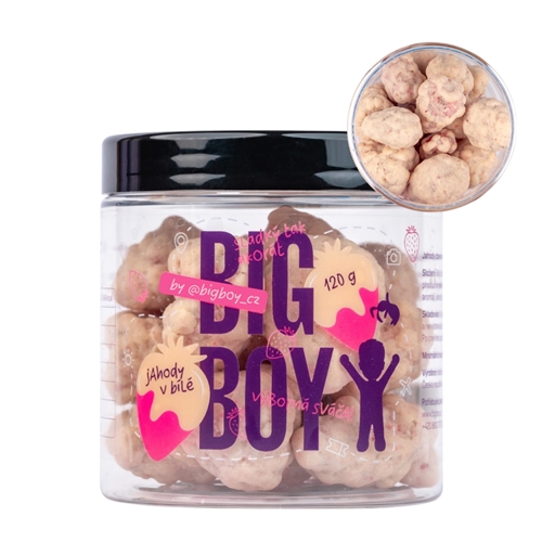 BIG BOY® Jahody v bílé čokoládě 120g