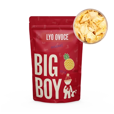 BIG BOY® Ananas kousky lyofilizované 150 g BIG BOY® Ananas kousky lyofilizované 150 g