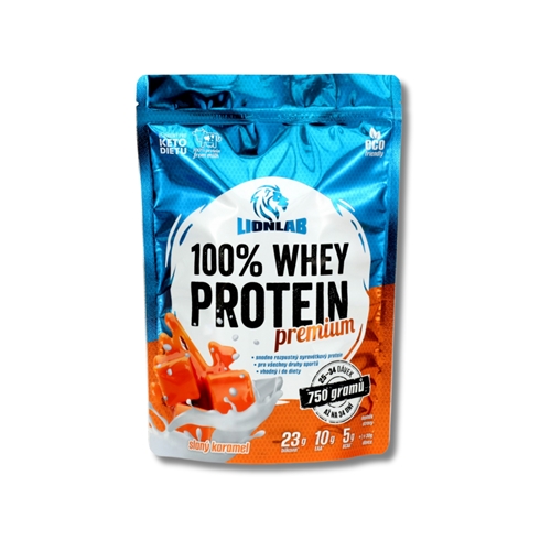 Lionlab: 100 % Whey Protein-slaný karamel 750 g