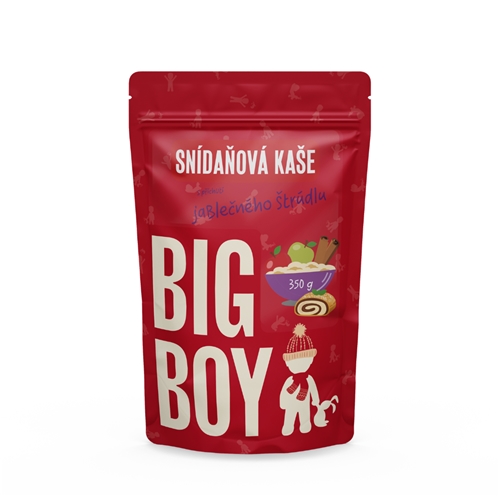 BIG BOY® Ovesná bezlepková kaše s příchutí jablečného štrúdlu 350 g