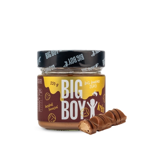 BIG BOY® Big Bueno zero - Jemný lískový krém s březovým cukrem 220g BIG BOY® Big Bueno zero - Jemný lískový krém s březovým cukrem 220g