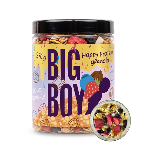 BIG BOY® Narozeninová proteinová granola 270 g BIG BOY® Narozeninová proteinová granola 270 g
