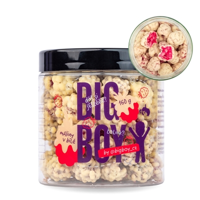 BIG BOY® Maliny v bílé čokoládě 160g BIG BOY® Maliny v bílé čokoládě 160g