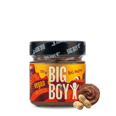 BIG BOY® Big Nutka - Arašídový krém s kakaem 220g BIG BOY® Big Nutka - Arašídový krém s kakaem 220g