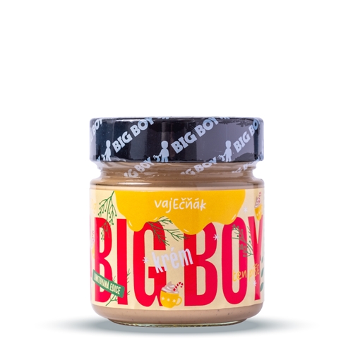 BIG BOY® Vaječňák - Jemný kešu krém s bílou čokoládou, vanilkou a vaječno - rumovou příchutí 220g