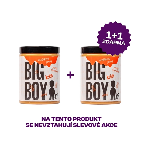 BIG BOY® Arašídový krém 1000g + BIG BOY® Arašídový krém 1000g BIG BOY® Arašídový krém 1000g + BIG BOY® Arašídový krém 1000g