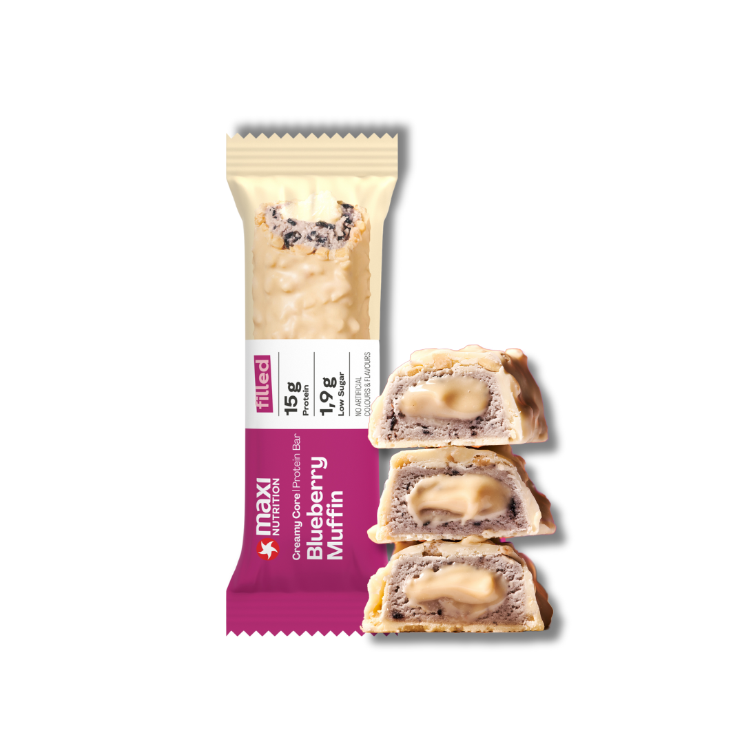 Maxi Nutrition Creamy Core Protein Bar 45 g - borůvkový muffin