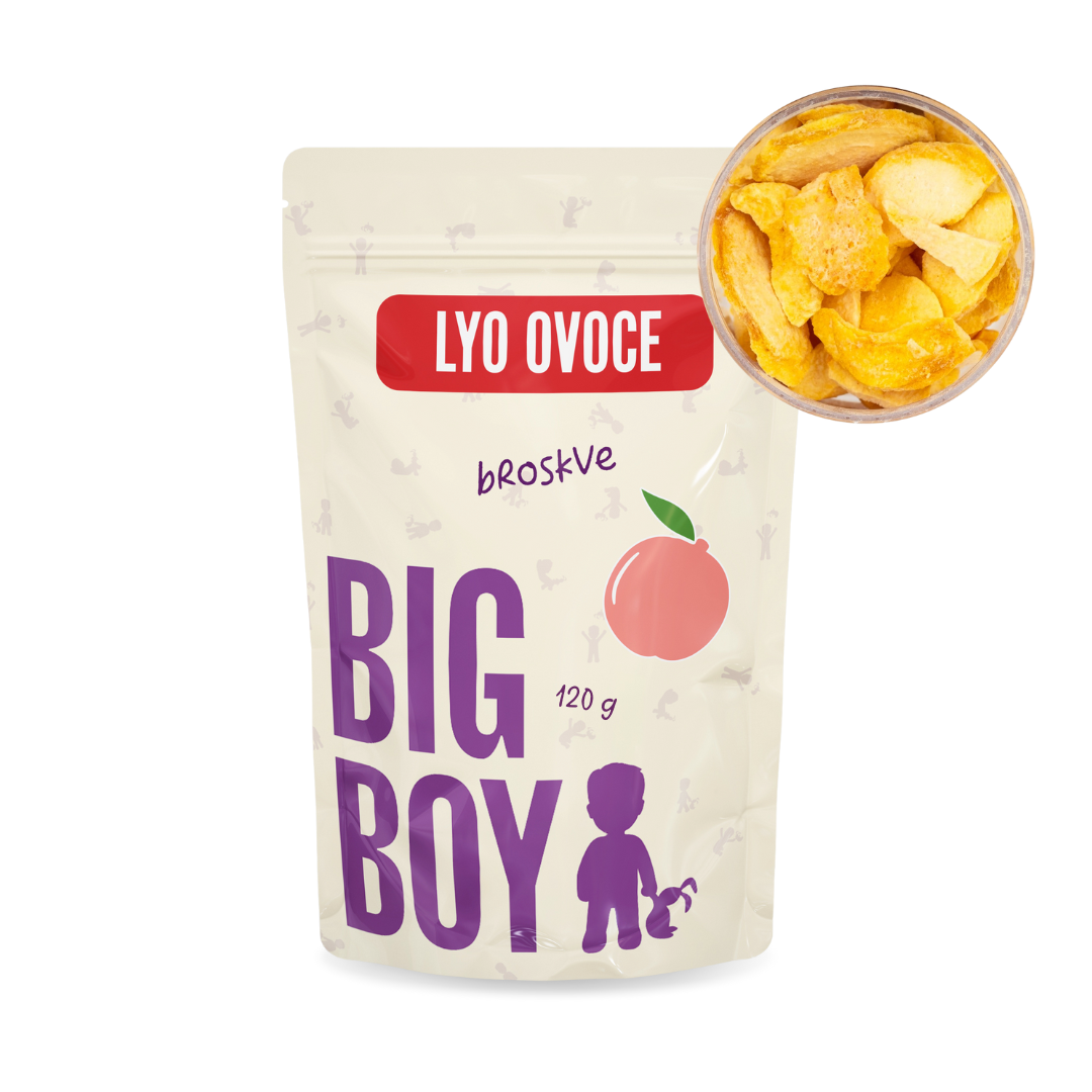 BIG BOY® Broskve plátky lyofilizované 120 g Eko varianta