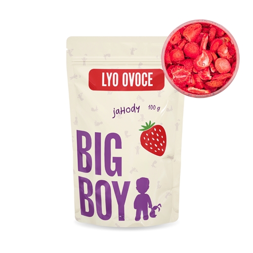 BIG BOY® Jahody plátky lyofilizované 100 g