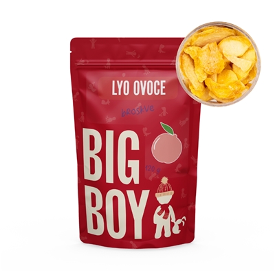 BIG BOY® Broskve plátky lyofilizované 120 g BIG BOY® Broskve plátky lyofilizované 120 g
