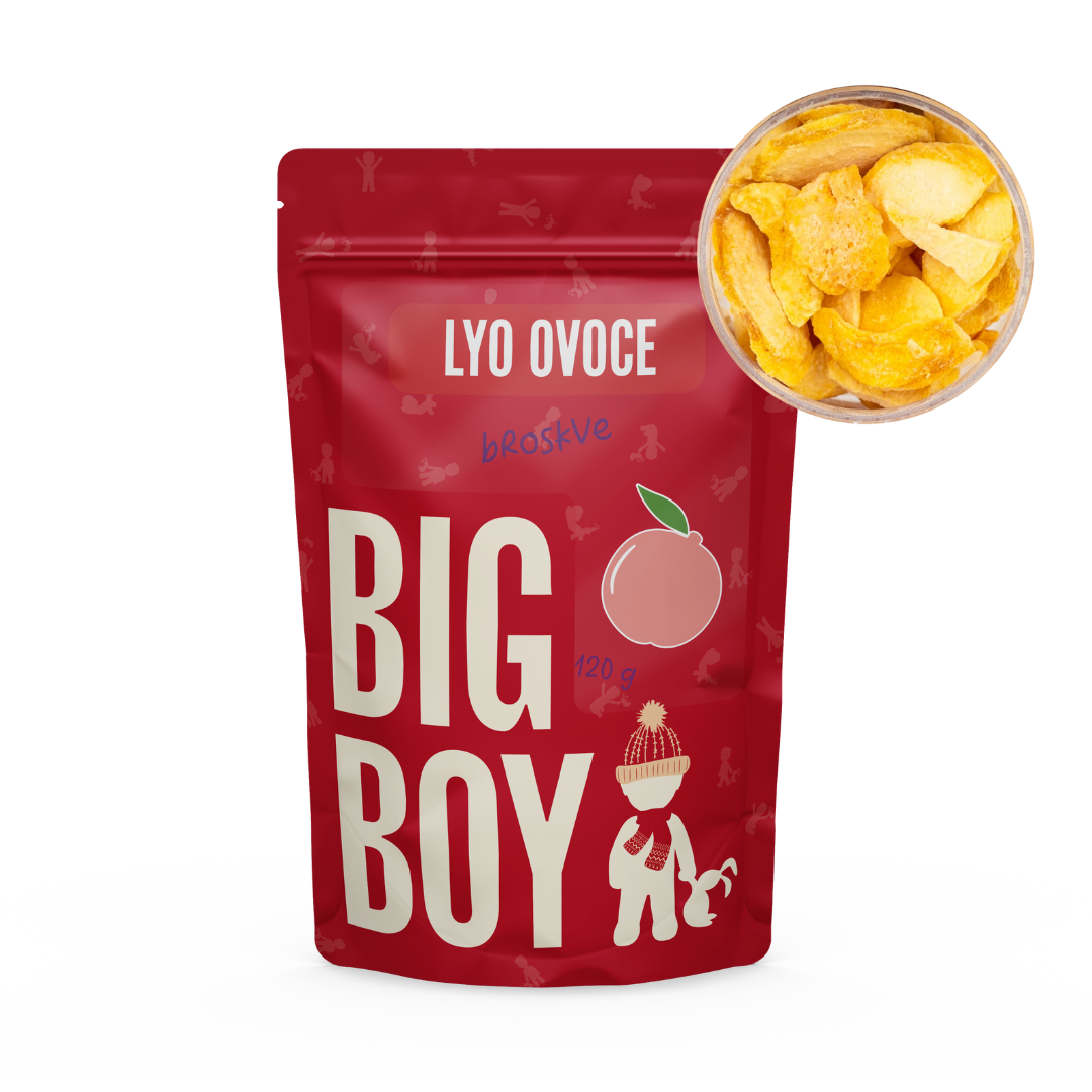 BIG BOY® Broskve plátky lyofilizované 120 g Eko varianta