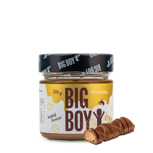 BIG BOY® BIG Bueno - Jemný sladký lískooříškový krém 220g BIG BOY® BIG Bueno - Jemný sladký lískooříškový krém 220g