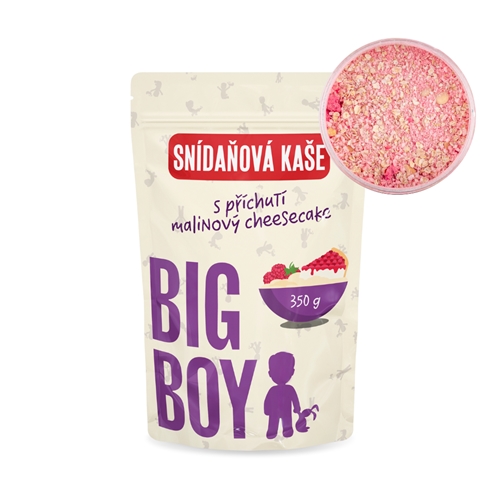BIG BOY® Kaše malinový cheesecake 350g