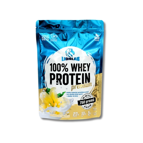 Lionlab: 100 % Whey Protein-vanilková zmrzlina 750 g