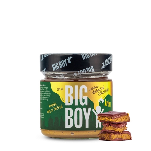 BIG BOY® Pistáciový krém s příchutí dubajské čokolády 170g BIG BOY® Pistáciový krém s příchutí dubajské čokolády 170g