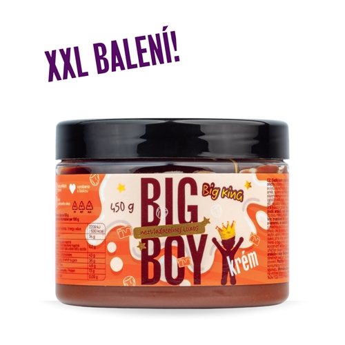 BIG BOY® Big King - Krém s lískovými ořechy s mlékem a karamelem 450g