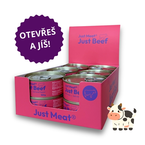 Just Meat Hovězí krk 12x100 g Just Meat Hovězí krk 12x100 g