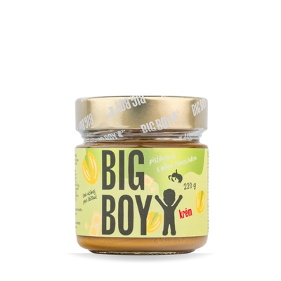 BIG BOY® Pistácie s bílou čokoládou 220g BIG BOY® Pistácie s bílou čokoládou 220g