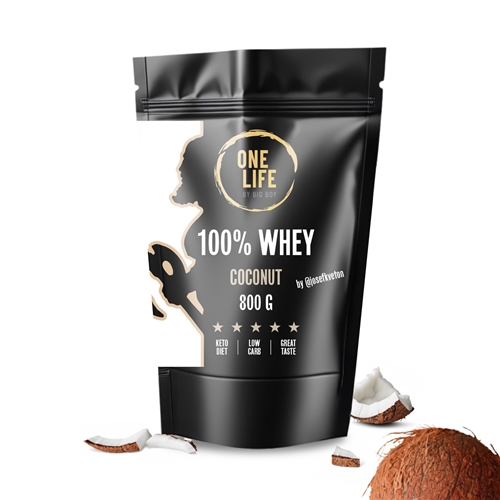 ONE LIFE 100 % Whey Protein s příchutí kokosu 800g @josefkveton
