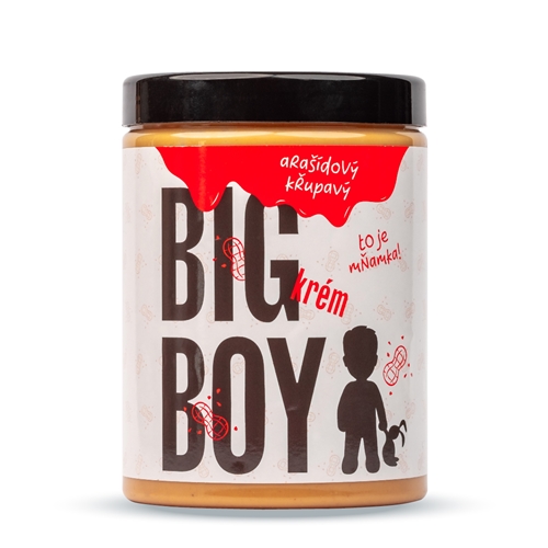 BIG BOY® Arašídový krém křupavý 1000g BIG BOY® Arašídový krém křupavý 1000g