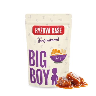 BIG BOY® Rýžová kaše Sweet and Salty s příchutí slaného karamelu 350g BIG BOY® Rýžová kaše Sweet and Salty s příchutí slaného karamelu 350g