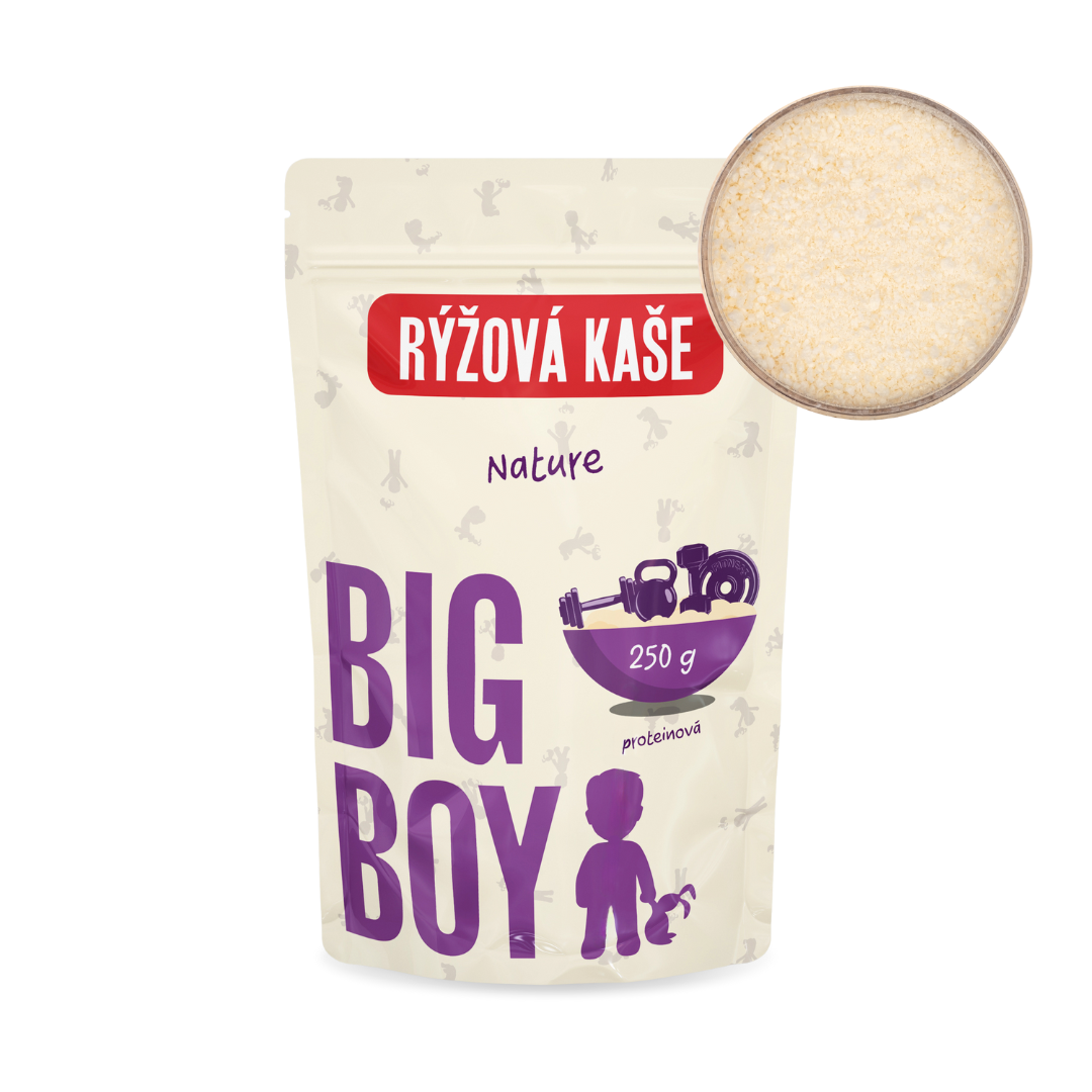 BIG BOY® Rýžová proteinová kaše Nature 250g Eko varianta