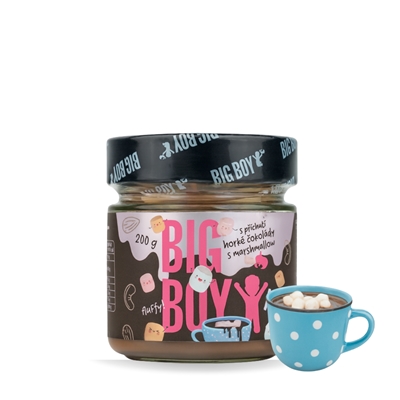 BIG BOY® Krém s příchutí horké čokolády a marshmallow 200g