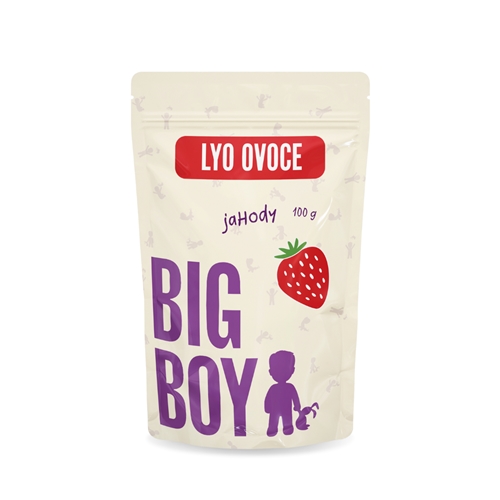 BIG BOY® Jahody plátky lyofilizované 100 g Eko varianta