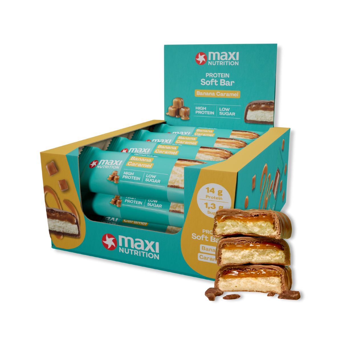 Soft Bars Caramel Banana 16x45 g