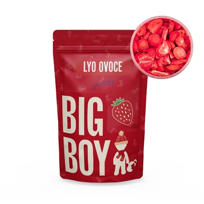 BIG BOY® Jahody plátky lyofilizované 100 g