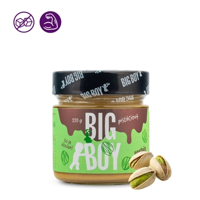 BIG BOY® Protein Kremo pistáciový - Proteinový pistáciový krém 220g BIG BOY® Protein Kremo pistáciový - Proteinový pistáciový krém 220g