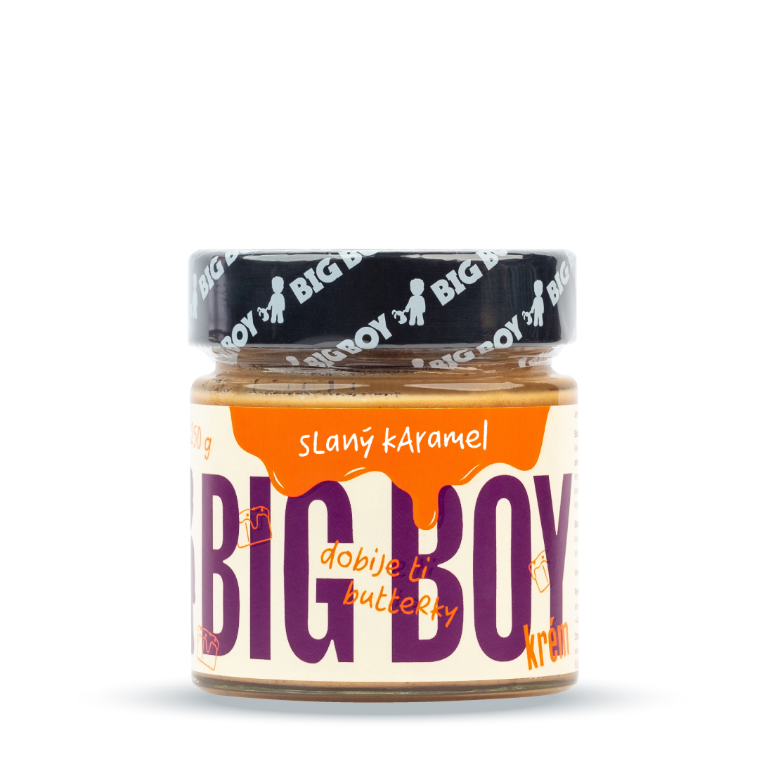 Levně BIG BOY® Slaný karamel - Arašídový krém s karamelem a himalajskou solí 250g