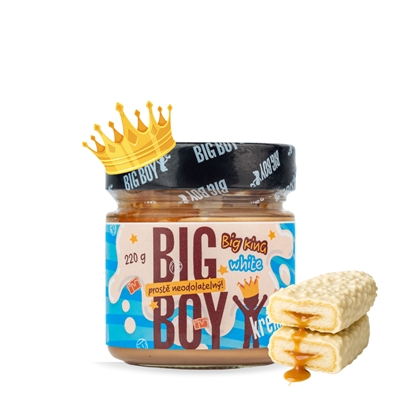 BIG BOY® Big King White - Krém s lískovými ořechy a mlékem 220g