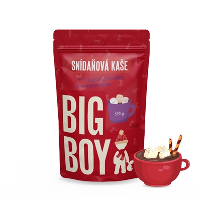 BIG BOY® Kaše s příchutí horké čokolády s marshmallow 350g