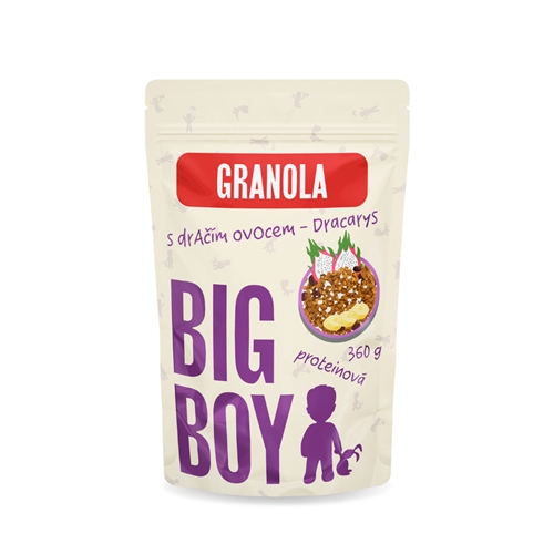 BIG BOY® Proteinová granola s dračím ovocem 360g Eko varianta