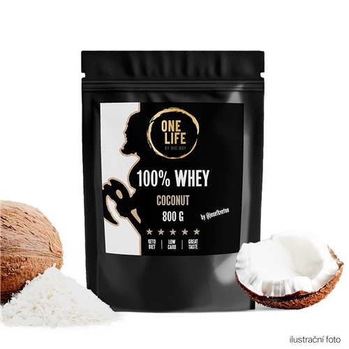 ONE LIFE 100 % Whey Protein s příchutí kokosu 800g @josefkveton