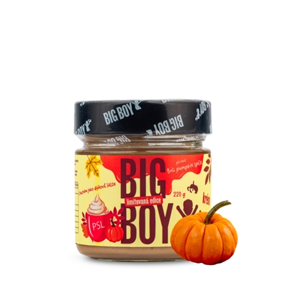 BIG BOY® BIG Pumpkin spice - Arašídový krém s příchutí dýňového koření 220g BIG BOY® BIG Pumpkin spice - Arašídový krém s příchutí dýňového koření 220g