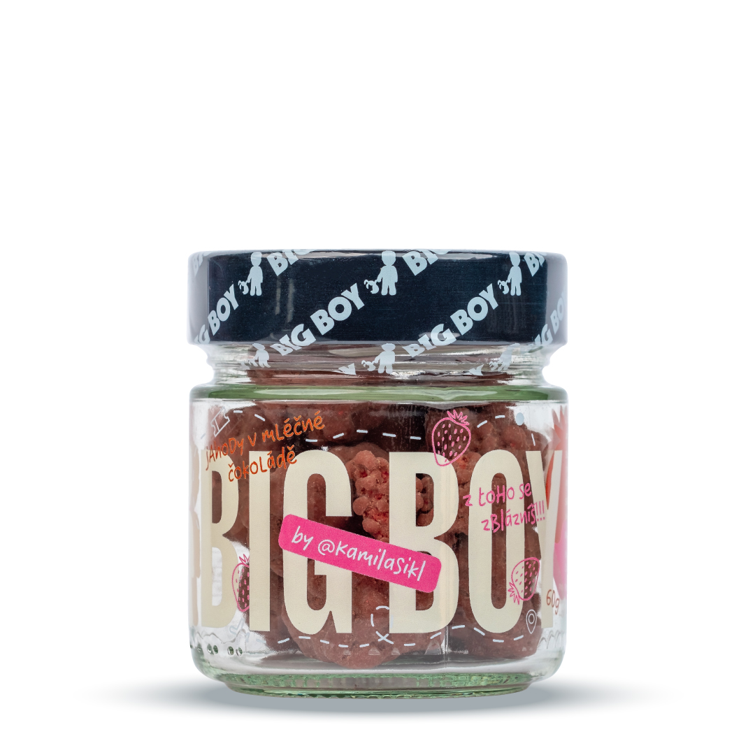 BIG BOY® Jahody v mléčné čokoládě 60g